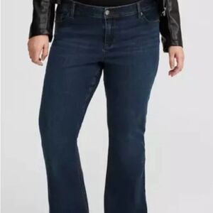 Torrid Denim Bootcut Jeans Women's Plus Size 24 Short Dark Wash Stretch